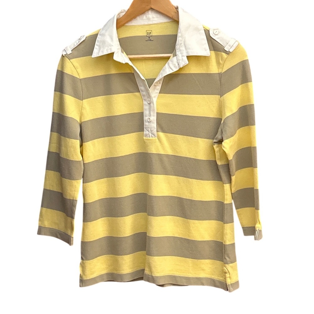 NWOT 2008 GAP Rugby Polo Shirt Preppy Collegiate Deadstock Ivy League Sporty Y2K
